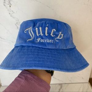Juicy Couture Blue Tracksuit 2000s Y2K Bucket Hat